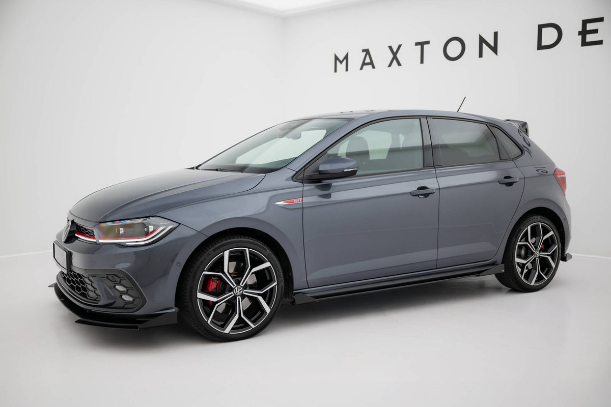 Street Pro Side Skirts Diffusers + Flaps suitable for Volkswagen Polo GTI Mk6 Facelift