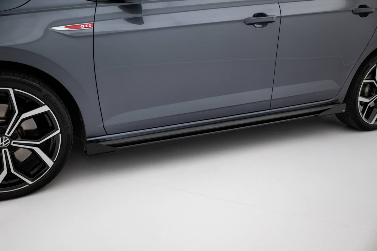 Street Pro Side Skirts Diffusers + Flaps suitable for Volkswagen Polo GTI Mk6 Facelift