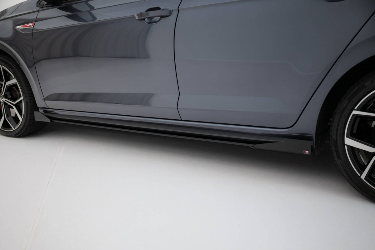 Street Pro Side Skirts Diffusers + Flaps suitable for Volkswagen Polo GTI Mk6 Facelift