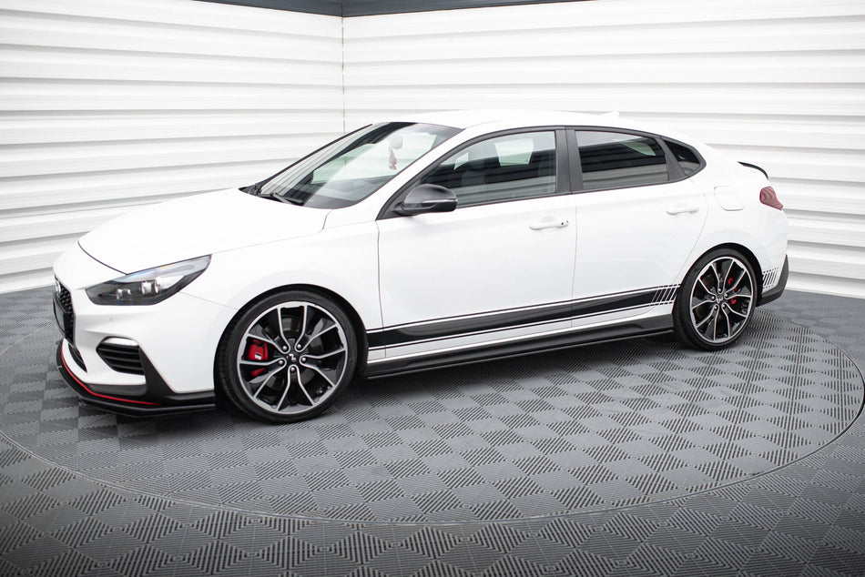 Street Pro Side Skirts Diffusers V.1 suitable for Hyundai I30 N / N-Line Hatchback / Fastback Mk3 / Mk3 Facelift