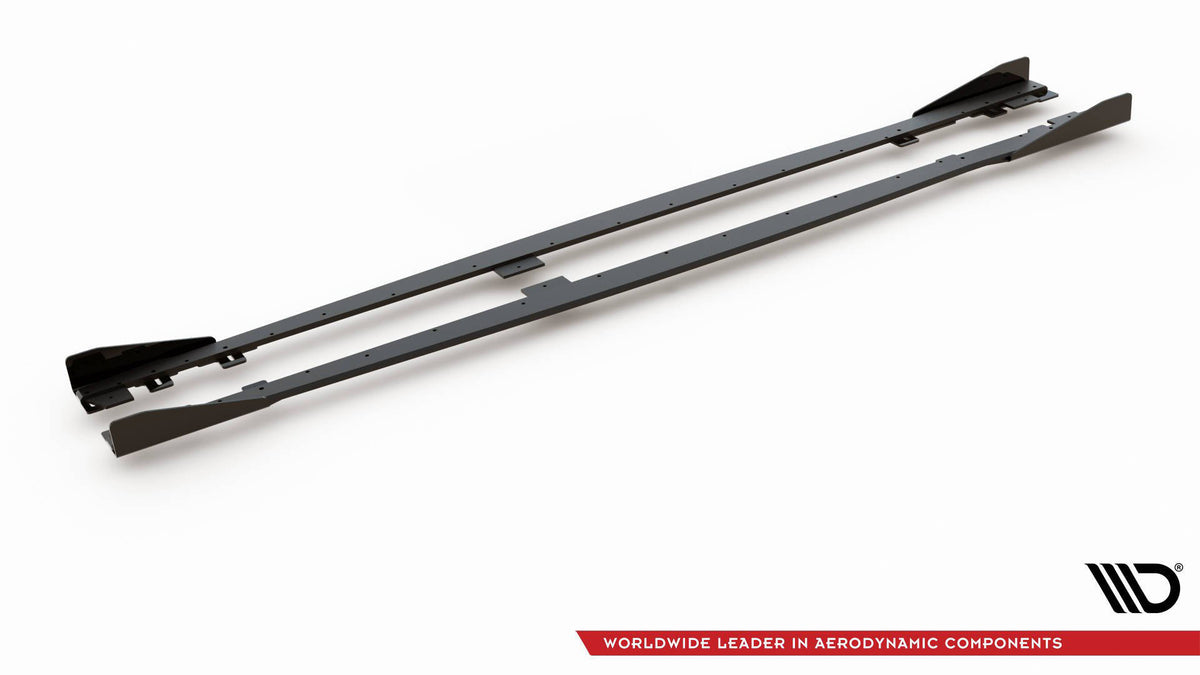 Street Pro Side Skirts Diffusers V.2 + Flaps for suitable for BMW 1 F20 M135i / M140i / M-Pack