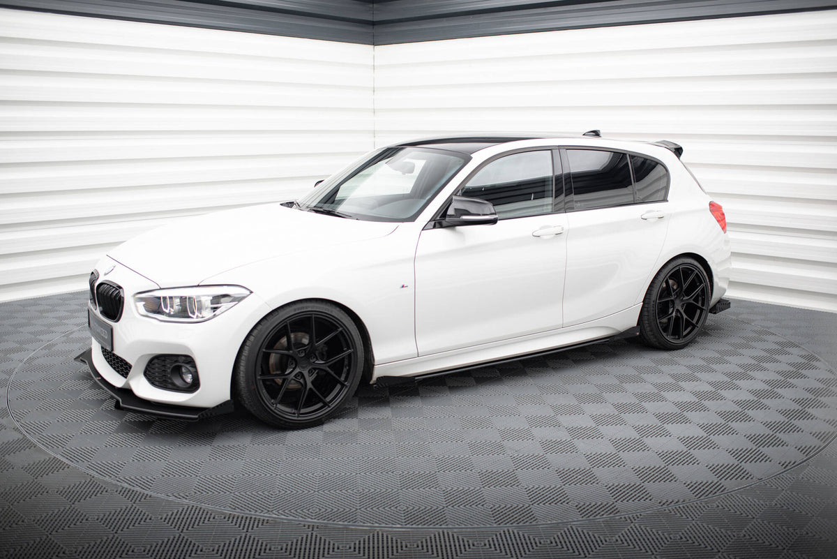 Street Pro Side Skirts Diffusers V.2 + Flaps for suitable for BMW 1 F20 M135i / M140i / M-Pack