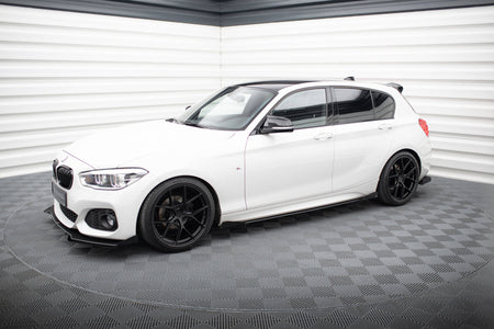 Street Pro Side Skirts Diffusers V.2 + Flaps for suitable for BMW 1 F20 M135i / M140i / M-Pack
