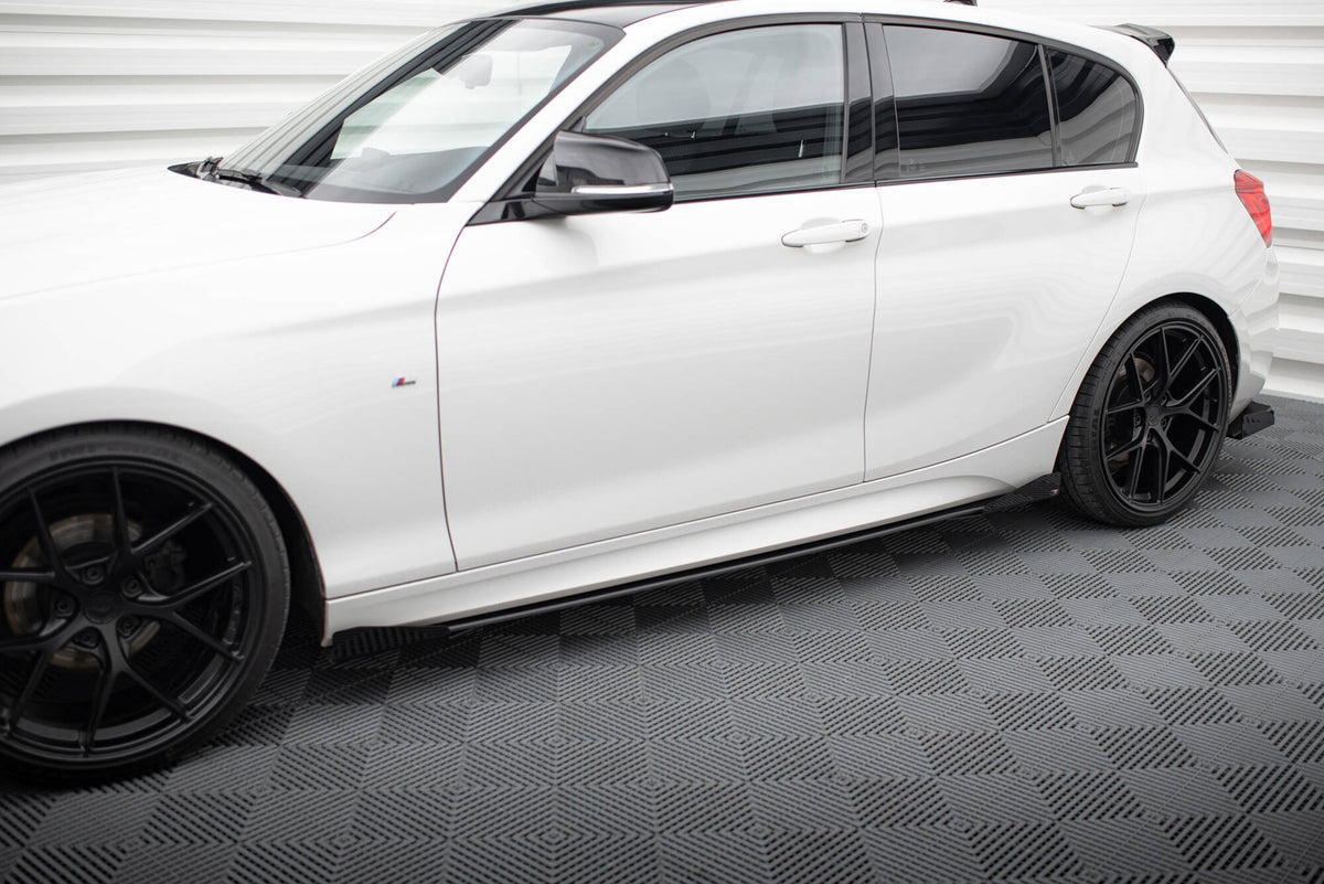 Street Pro Side Skirts Diffusers V.2 + Flaps for suitable for BMW 1 F20 M135i / M140i / M-Pack