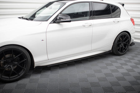 Street Pro Side Skirts Diffusers V.2 + Flaps for suitable for BMW 1 F20 M135i / M140i / M-Pack