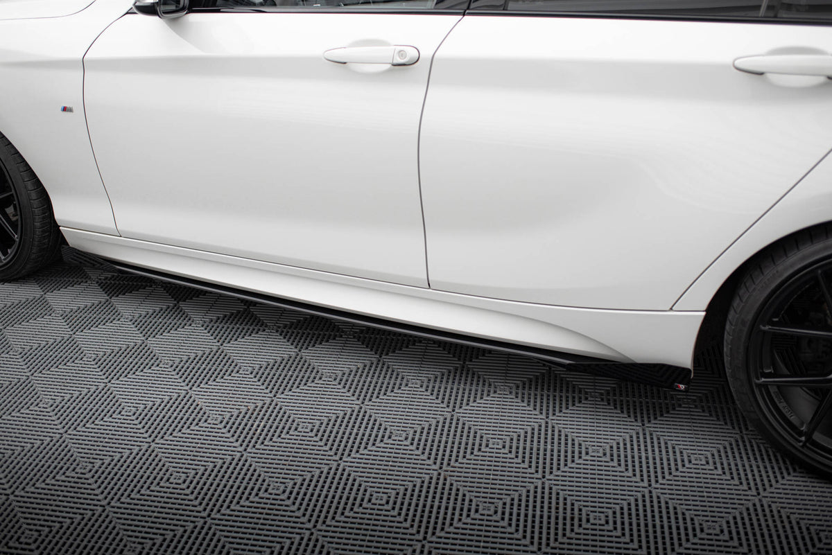 Street Pro Side Skirts Diffusers V.2 + Flaps for suitable for BMW 1 F20 M135i / M140i / M-Pack