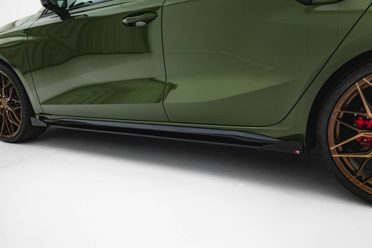 Street Pro Side Skirts Diffusers V.2 + Flaps suitable for Audi S3 Sportback / A3 S-line Sportback 8Y / 8Y Facelift