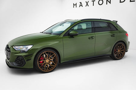 Street Pro Side Skirts Diffusers V.2 suitable for Audi S3 Sportback / A3 S-line Sportback 8Y / 8Y Facelift