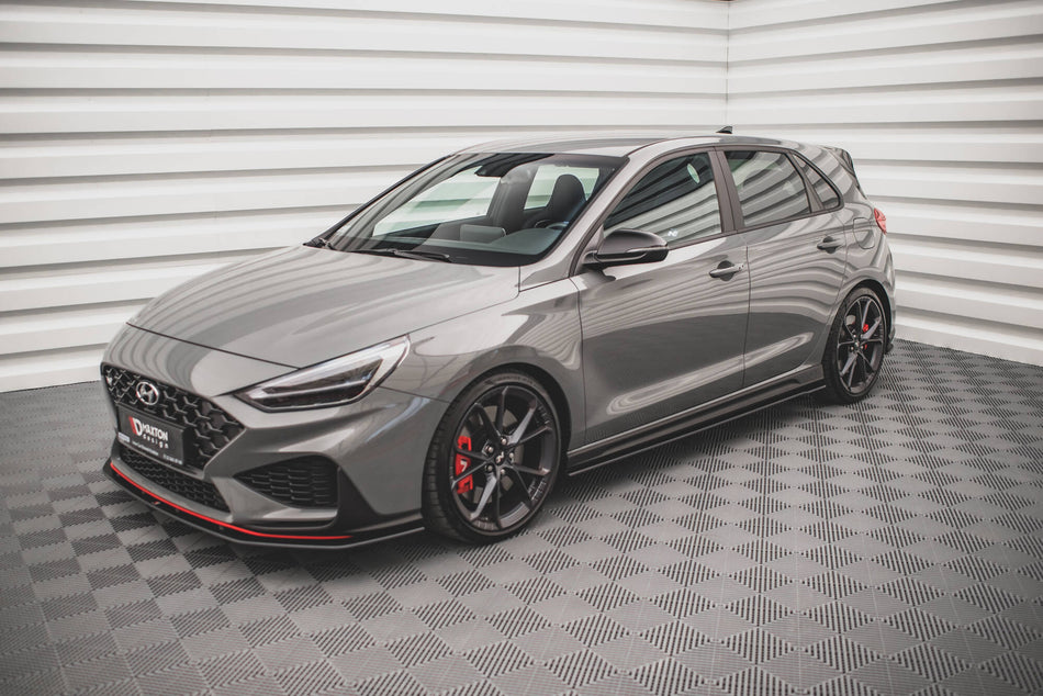 Street Pro Side Skirts Diffusers V.2 suitable for Hyundai I30 N / N-Line Hatchback / Fastback Mk3 / Mk3 Facelift