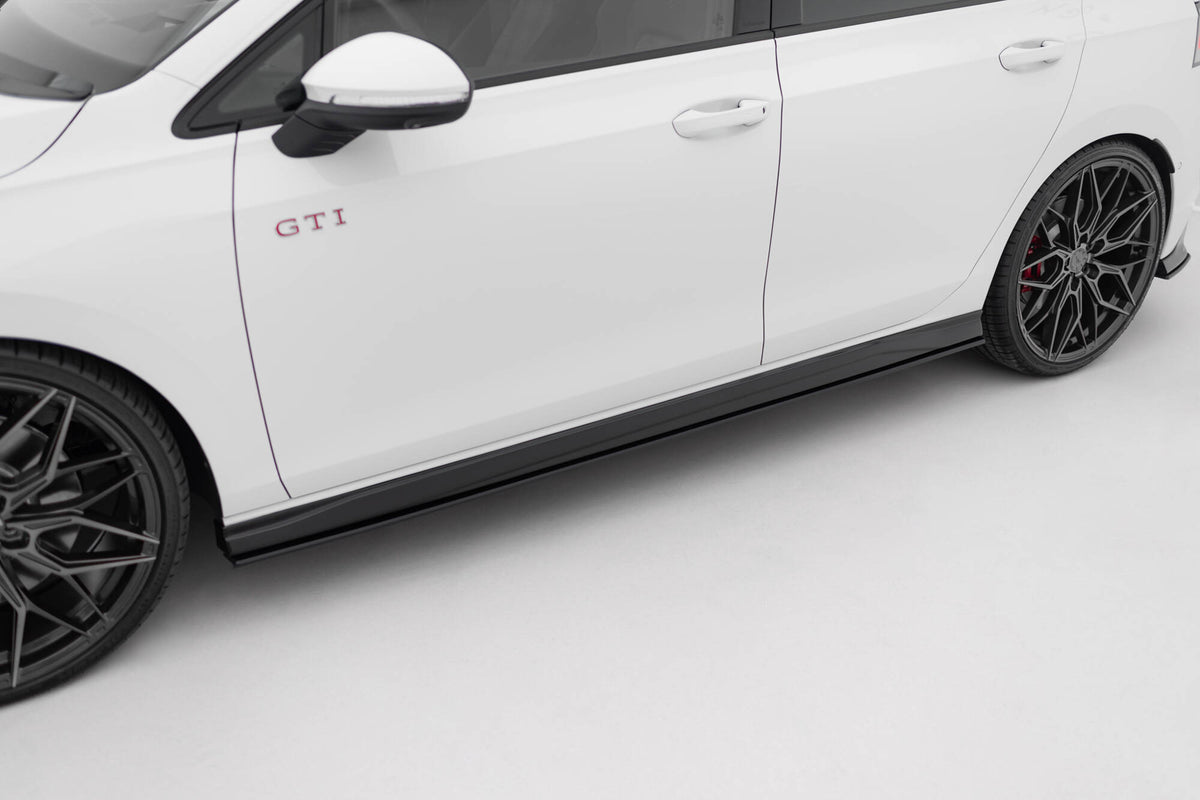 Street Pro Side Skirts Diffusers V.2 suitable for Volkswagen Golf GTI / GTE / GTI Clubsport / R-Line Mk8
