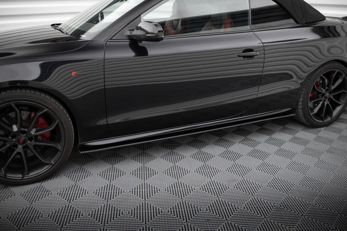 Street Pro Side Skirts Diffusers suitable for Audi A5 / A5 S-Line / S5 Coupe / Cabrio 8T / 8T Facelift