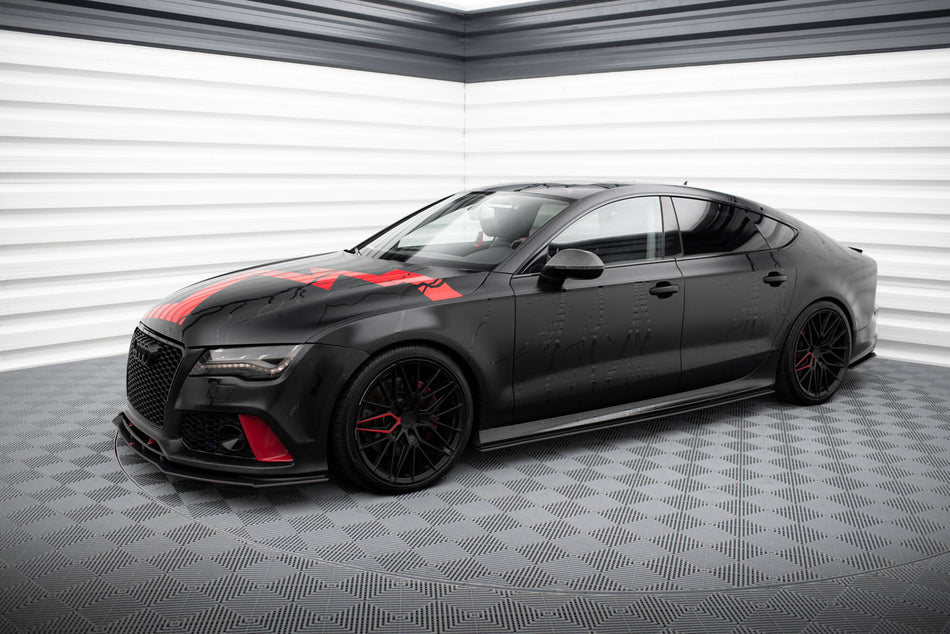 Street Pro Side Skirts Diffusers suitable for Audi A7 RS7 Look C7