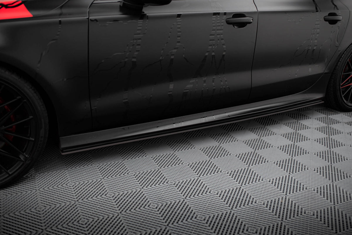 Street Pro Side Skirts Diffusers suitable for Audi A7 RS7 Look C7