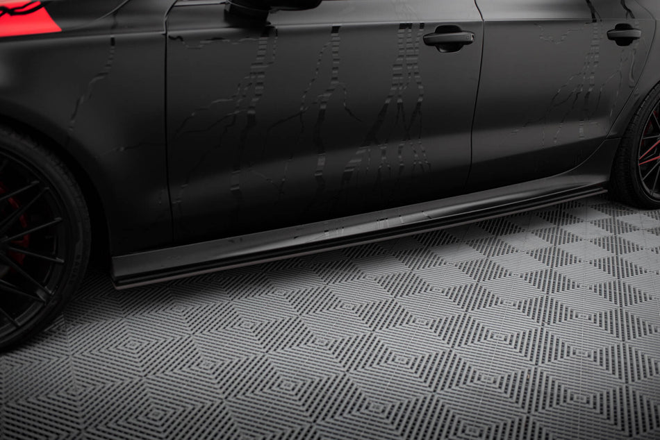 Street Pro Side Skirts Diffusers suitable for Audi A7 RS7 Look C7
