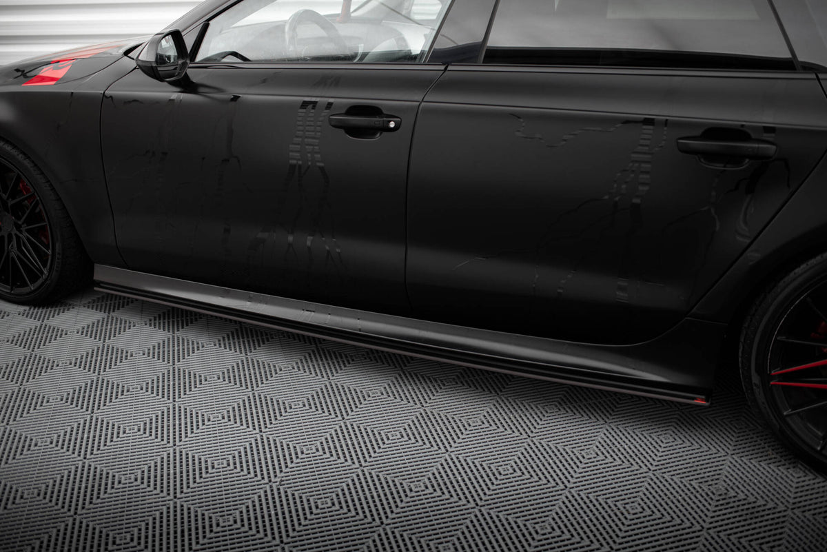 Street Pro Side Skirts Diffusers suitable for Audi A7 RS7 Look C7