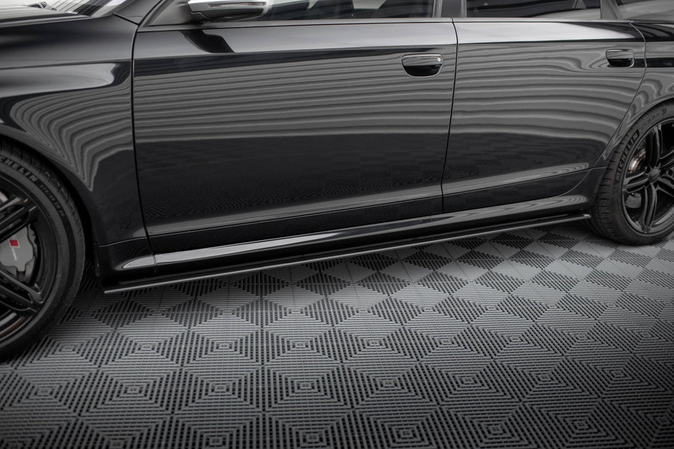 Street Pro Side Skirts Diffusers suitable for Audi RS6 Avant C6