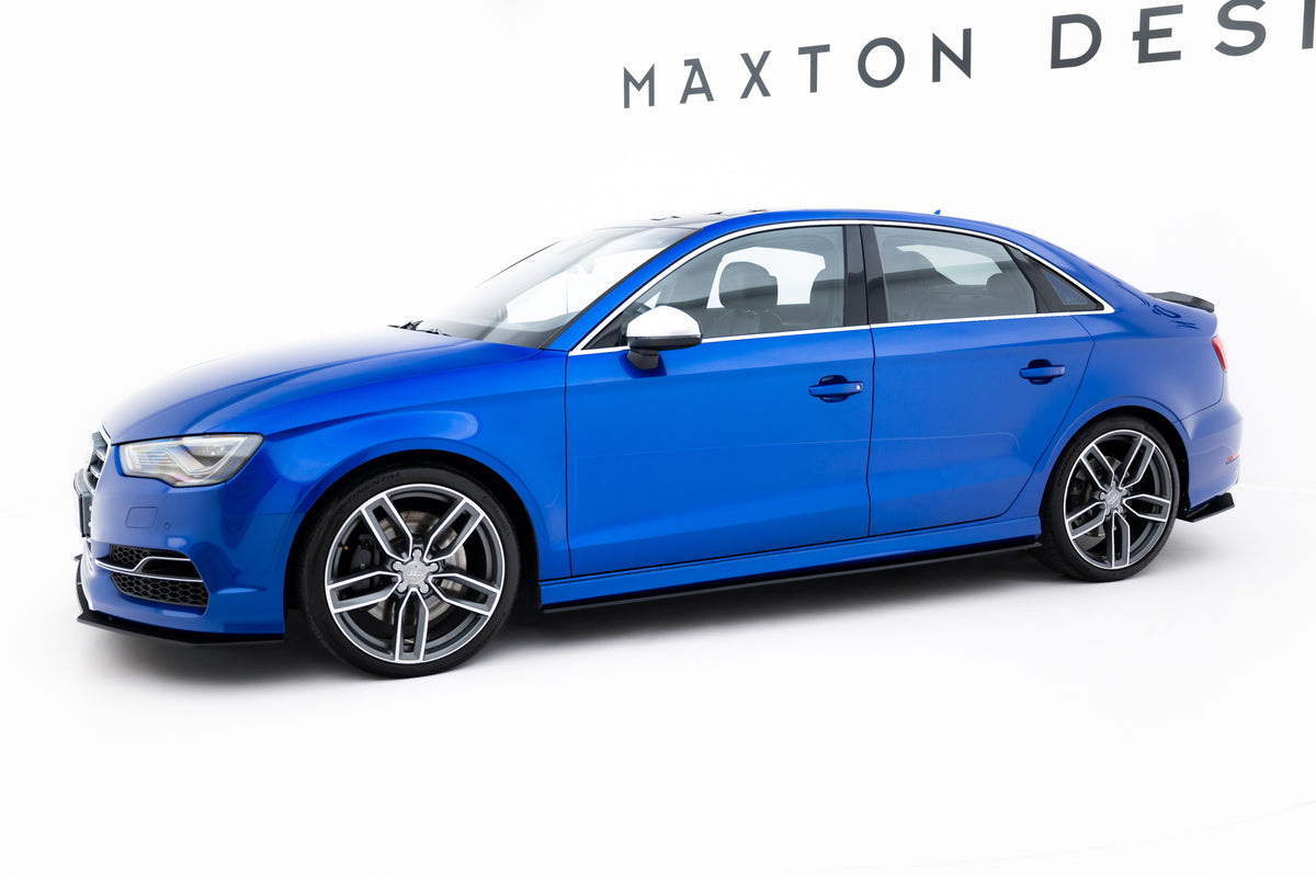 Street Pro Side Skirts Diffusers suitable for Audi S3 / A3 S-Line Sedan 8V
