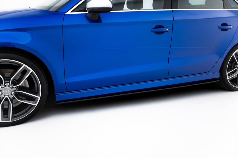 Street Pro Side Skirts Diffusers suitable for Audi S3 / A3 S-Line Sedan 8V