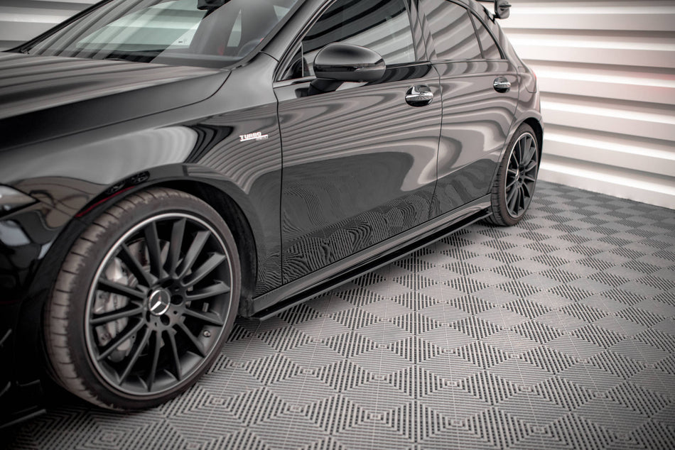 Street Pro Side Skirts Diffusers suitable for Mercedes A35 AMG / AMG-Line Aero Pack W177