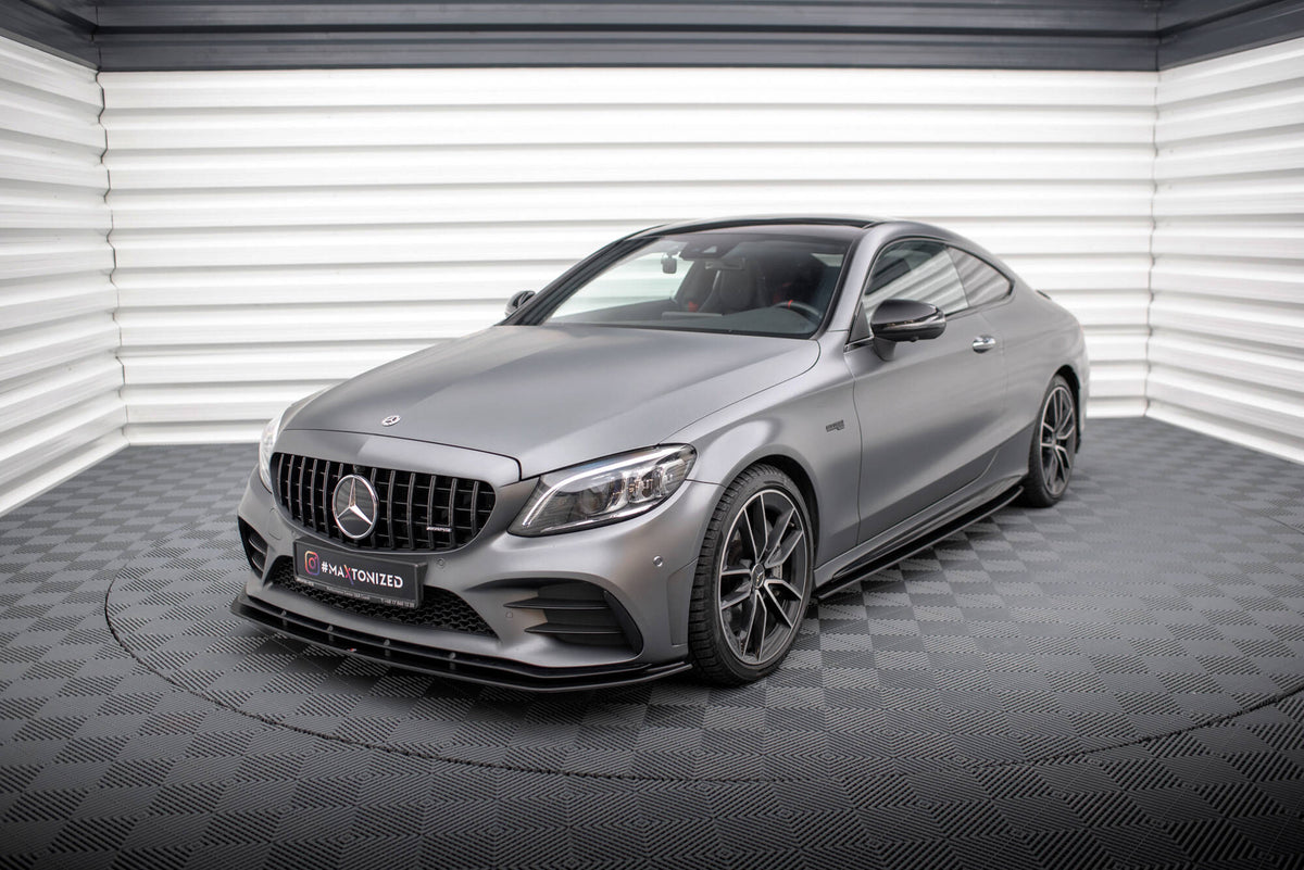 Street Pro Side Skirts Diffusers suitable for Mercedes-AMG C43 Coupe / Cabrio C205  Facelift / A205 Facelift