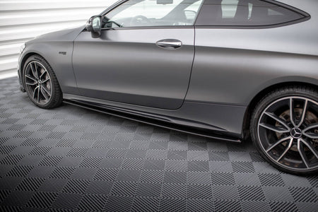 Street Pro Side Skirts Diffusers suitable for Mercedes-AMG C43 Coupe / Cabrio C205  Facelift / A205 Facelift