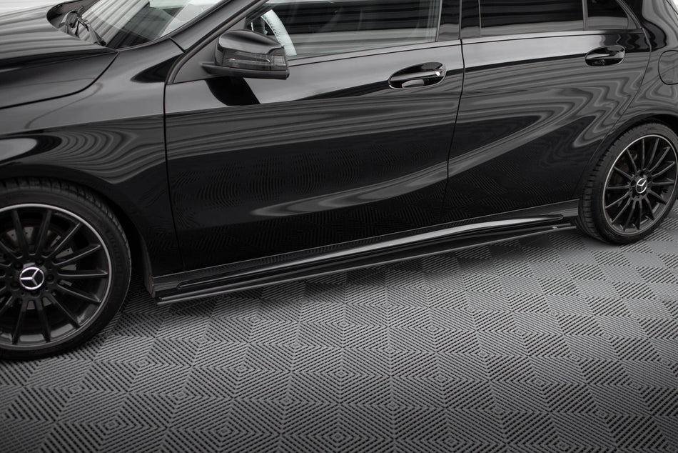 Street Pro Side Skirts Diffusers suitable for Mercedes-Benz A AMG-Line W176 Facelift