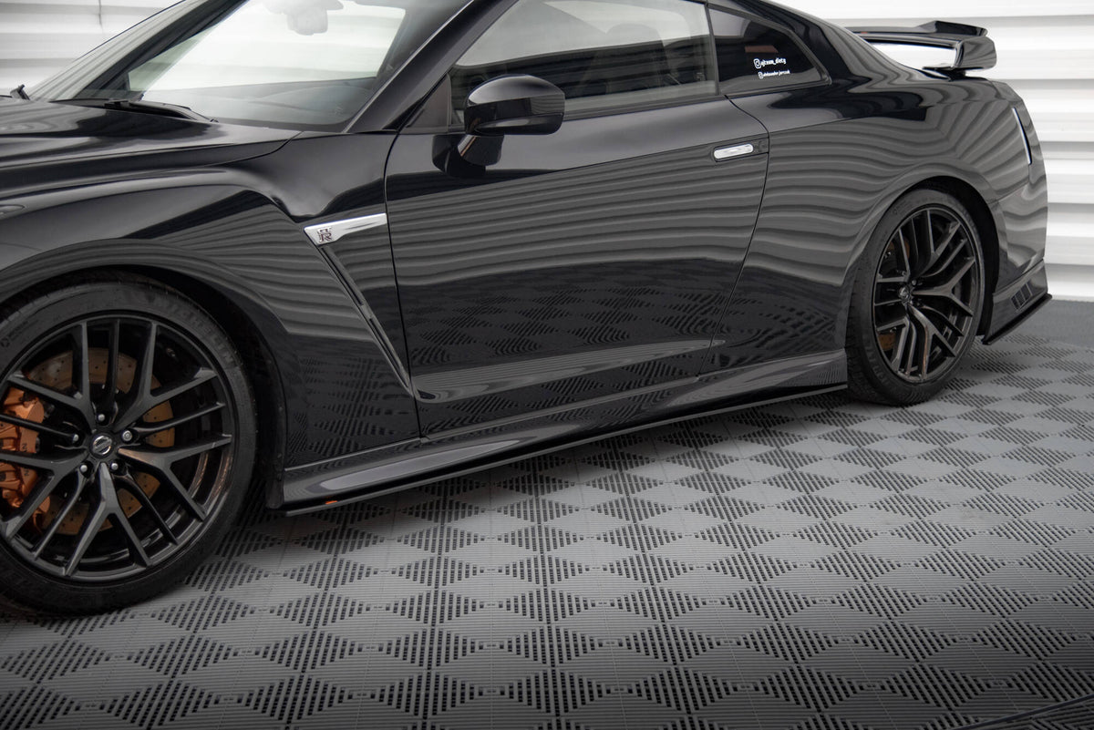 Street Pro Side Skirts Diffusers suitable for Nissan GTR R35 Facelift