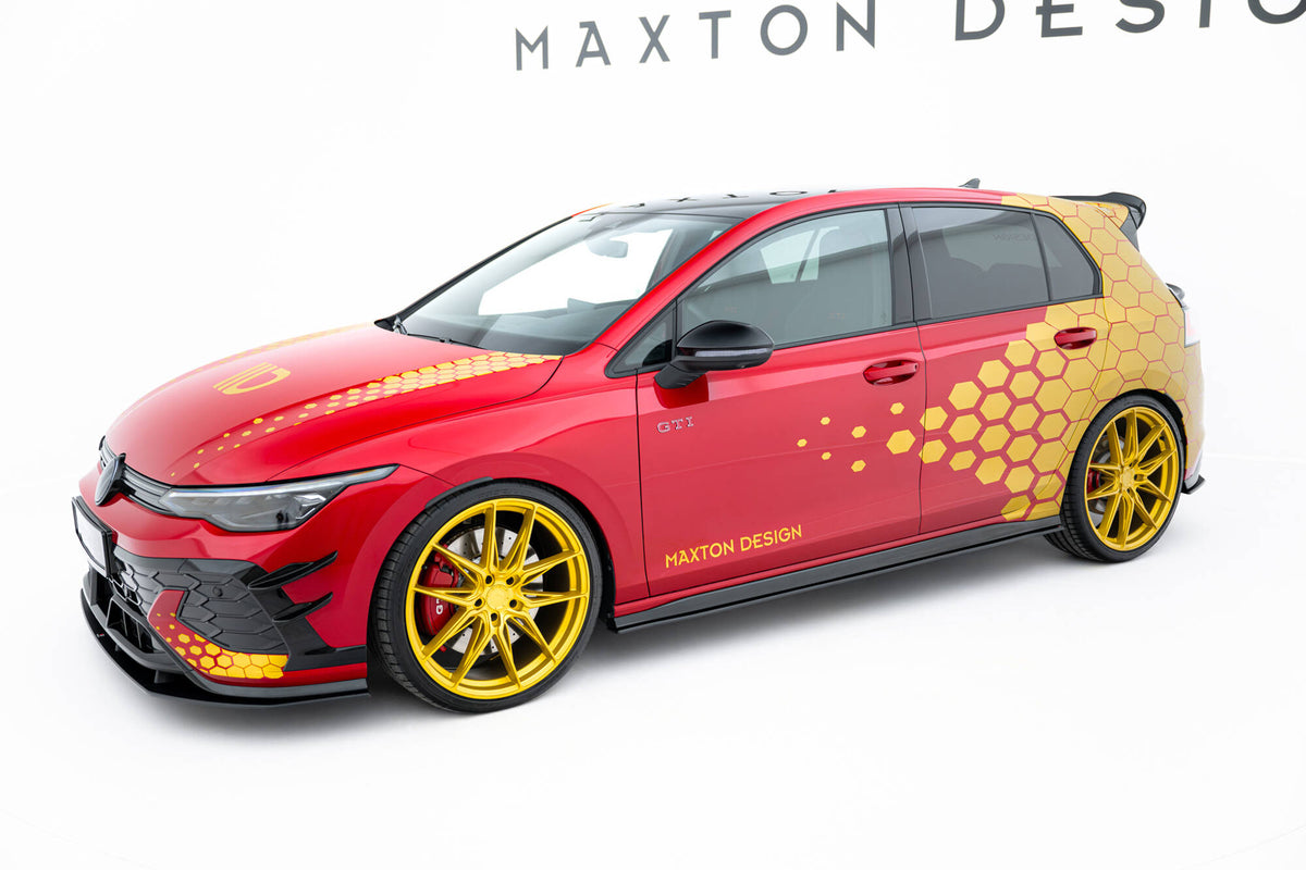 Street Pro Side Skirts Diffusers suitable for Volkswagen Golf GTI Clubsport Mk8 Facelift