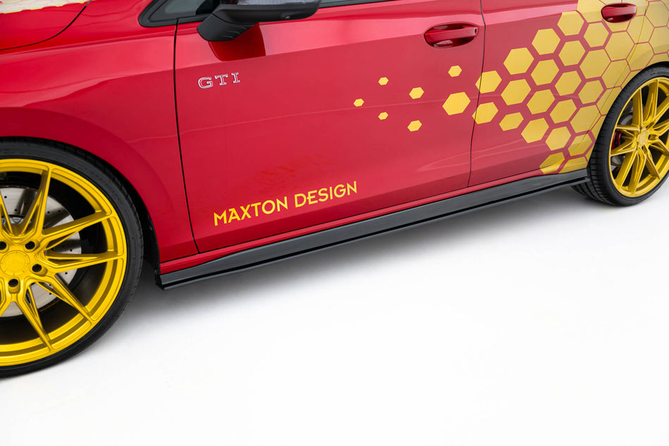 Street Pro Side Skirts Diffusers suitable for Volkswagen Golf GTI Clubsport Mk8 Facelift