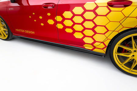 Street Pro Side Skirts Diffusers suitable for Volkswagen Golf GTI Clubsport Mk8 Facelift