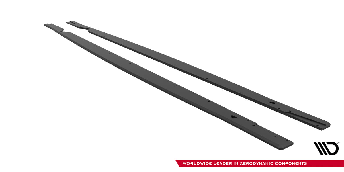 Street Pro Side Skirts Diffusers suitable for Volkswagen Golf R Hatchback Mk8 Facelift