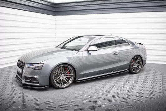 Side sill r approach for V.2 for Audi S5 / A5 S-Line Coupe 8T black high gloss