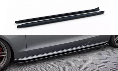 Side sill r approach for V.2 for Audi S5 / A5 S-Line Coupe 8T black high gloss