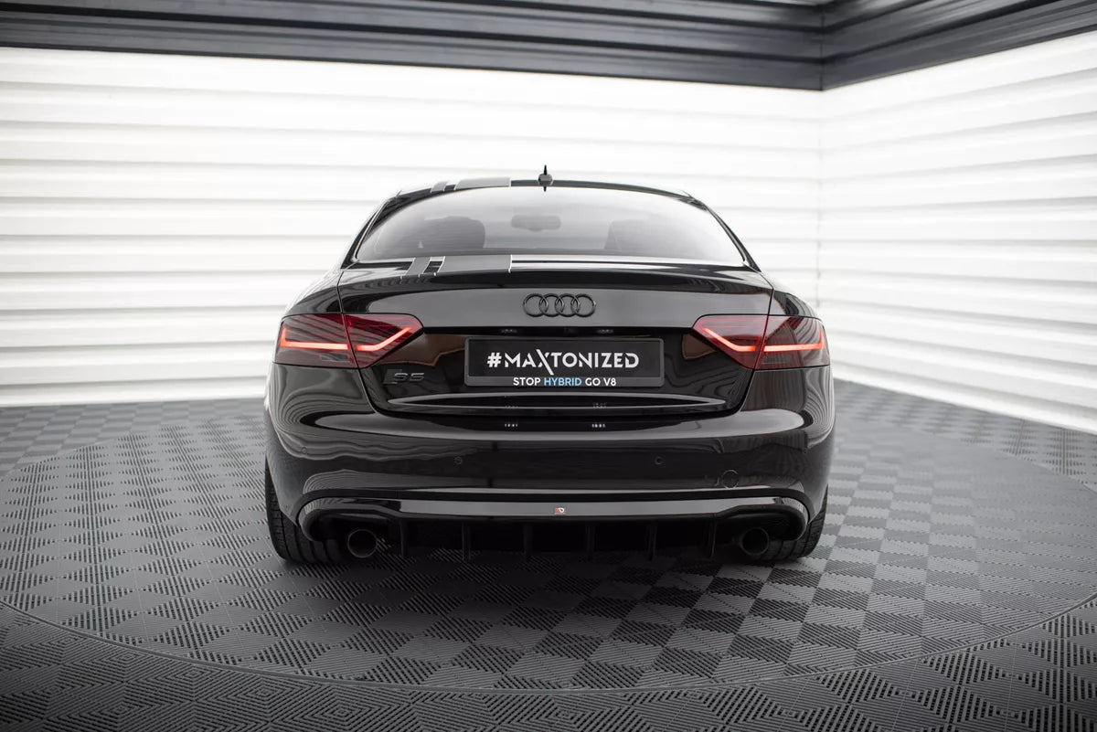 Diffuser rear approach for Audi A5 Coupe Cabrio S-Line 8T rear apron r ...