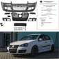 Front bumper + honeycomb grille for GTI + ABE + screws fits VW Golf 5