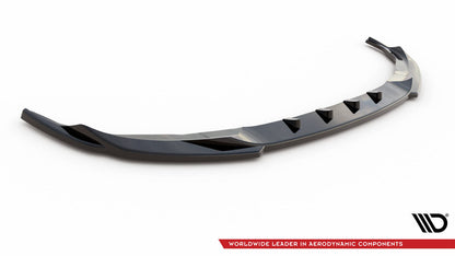 Front approach V.2 for BMW 3 Series Sport Line G20 / G21 black spoiler lip sword