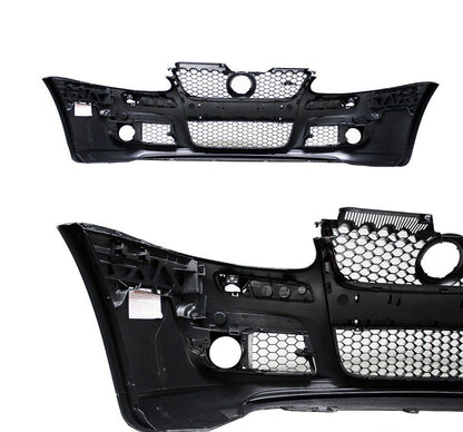Front bumper + honeycomb grille for GTI + ABE + screws fits VW Golf 5