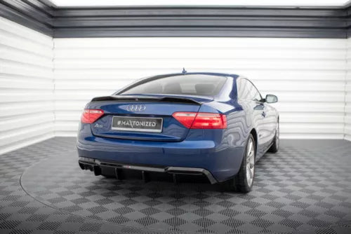 Rear spoiler attachment 3D tear-off edge for Audi A5 / A5 S-Line / S5 Coupe 8T black