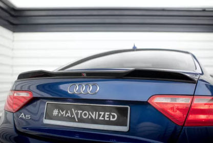 Rear spoiler attachment 3D tear-off edge for Audi A5 / A5 S-Line / S5 Coupe 8T black