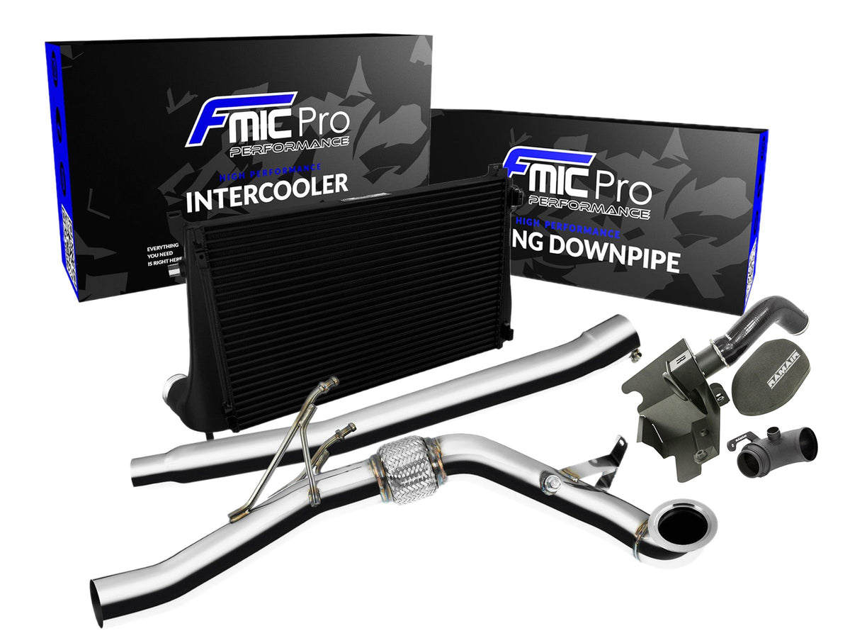 Power Pack for VW Golf 7 R 2.0 TSI 2013 - 2017 AWD 4MOTION Intercooler Downpipe Intake System - FMICPRO-PP-001
